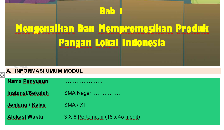 Modul ajar bahasa indonesia kelas XI Fase F Kurikulum merdeka 2022/2023